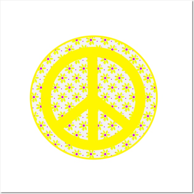 RETRO Peace Sign Wall Art by SartorisArt1